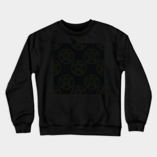 Black Stone Pentagrams Crewneck Sweatshirt